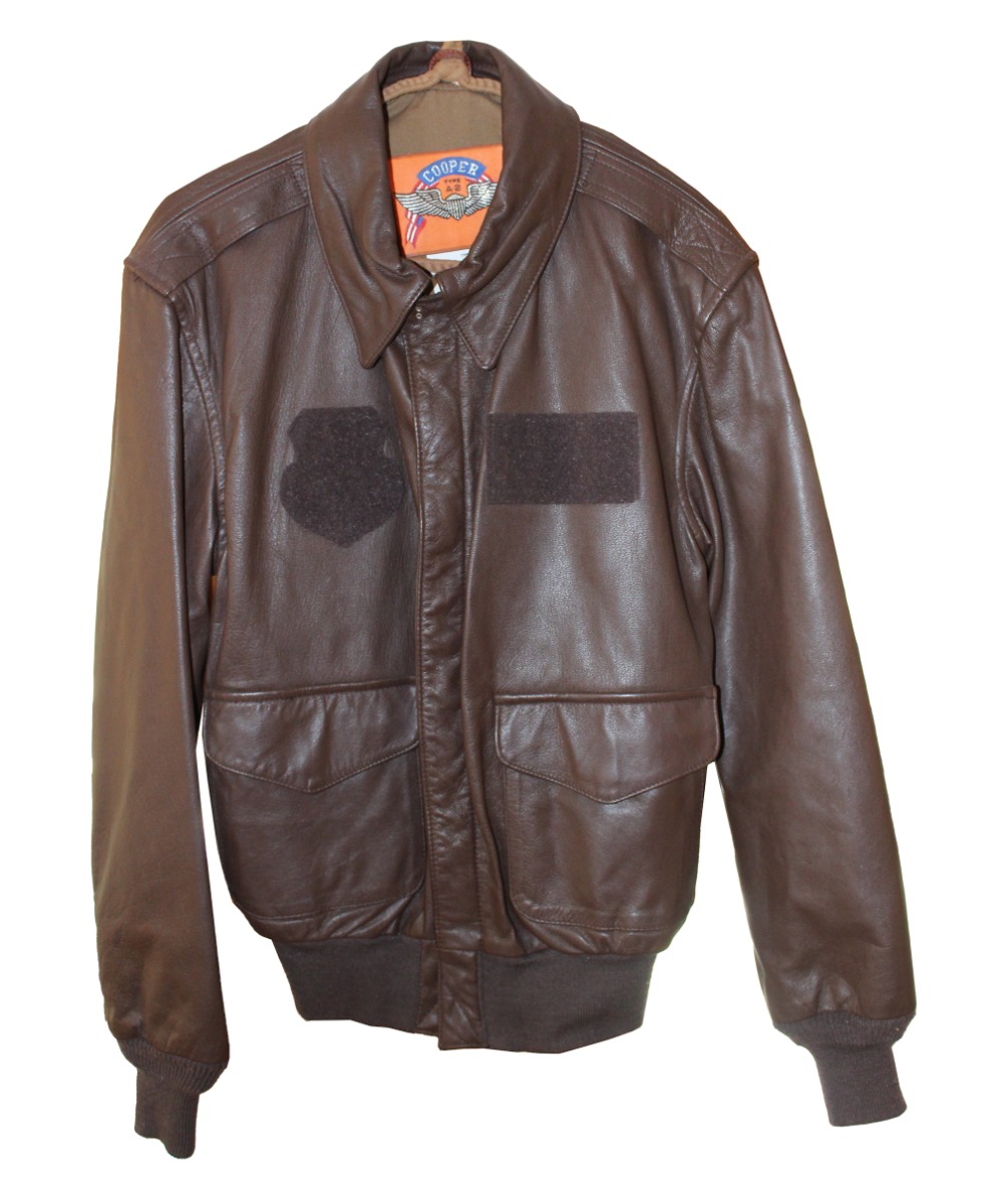 COOPER TYPE A-2 BROWN LEATHER USAF BOMBER PILOTS JACKET SIZE 36R 