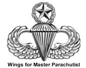 AMERICAN PARATROOPER JUMP WINGS BADGE ARMY STERLING ww11 